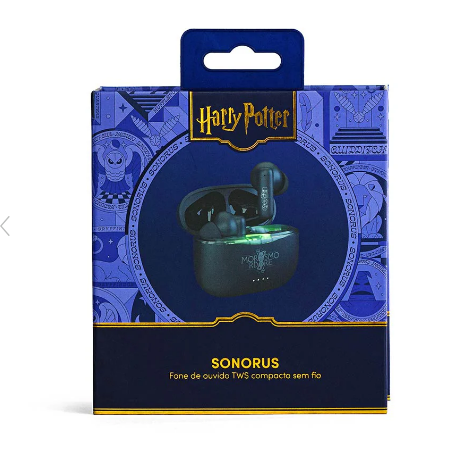 Fone Bluetooth TWS Preto | Sonorus Harry Potter
