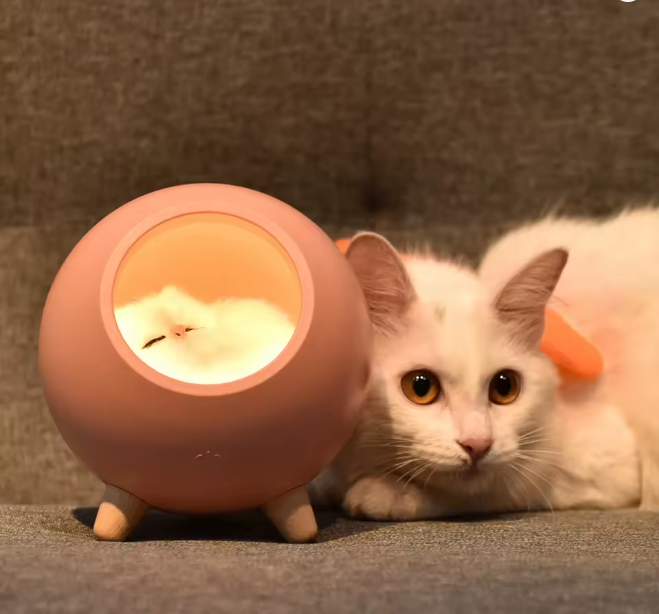 Luminária Abajur Gatinho LED