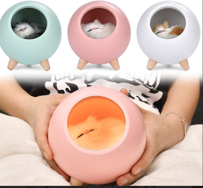 Luminária Abajur Gatinho LED