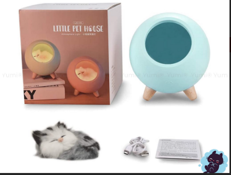 Luminária Abajur Gatinho LED